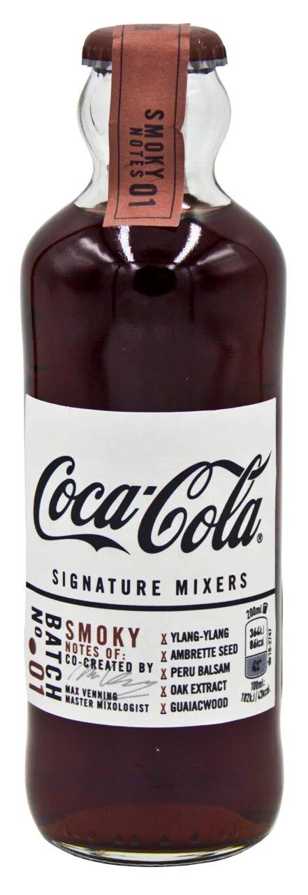 Напиток газированный Coca-Cola signature mixers smoky notes Бельгия 200 мл, стекло