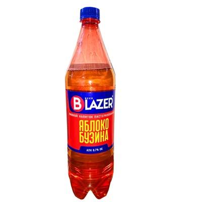 Напиток пивной Blazer со вкусом яблоко бузина светлый фильтрованный 6,7% 1.3 л., ПЭТ