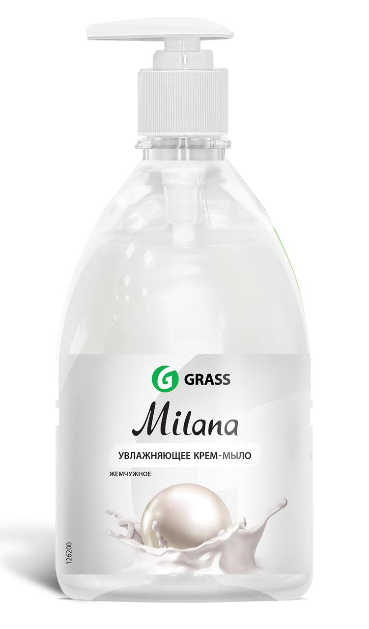Мыло жидкое Grass Милана Алое жемчуг 500 мл., флакон с дозатором