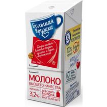 Молоко 3,2%, Большая кружка, 200 мл., тетра-пак
