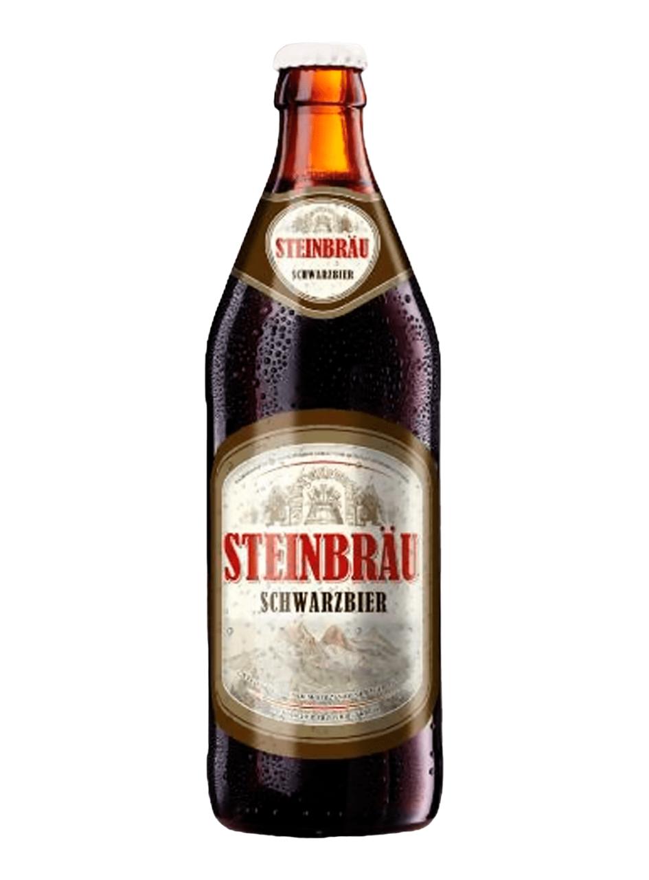 Пиво Steinbrau Schwarzbier темное фильтрованное пастеризованное 5% 500 мл., стекло