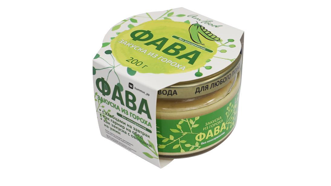 Закуска Amfood фава Классическая Без консервантов 200 гр., стекло