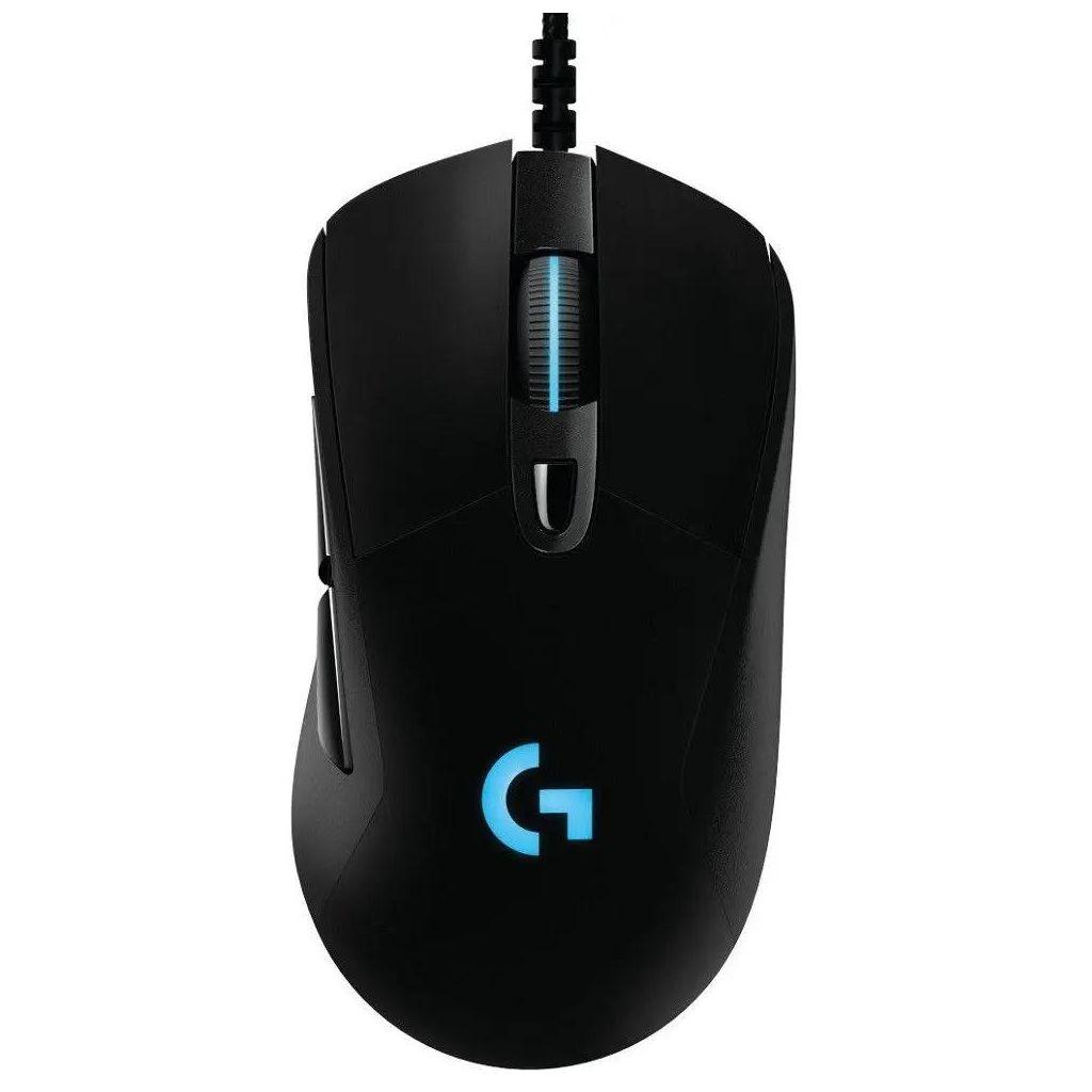 Мышь проводная Logitech G403 Hero, игровая, оптическая, USB, 25600dpi, черный [910-005632]