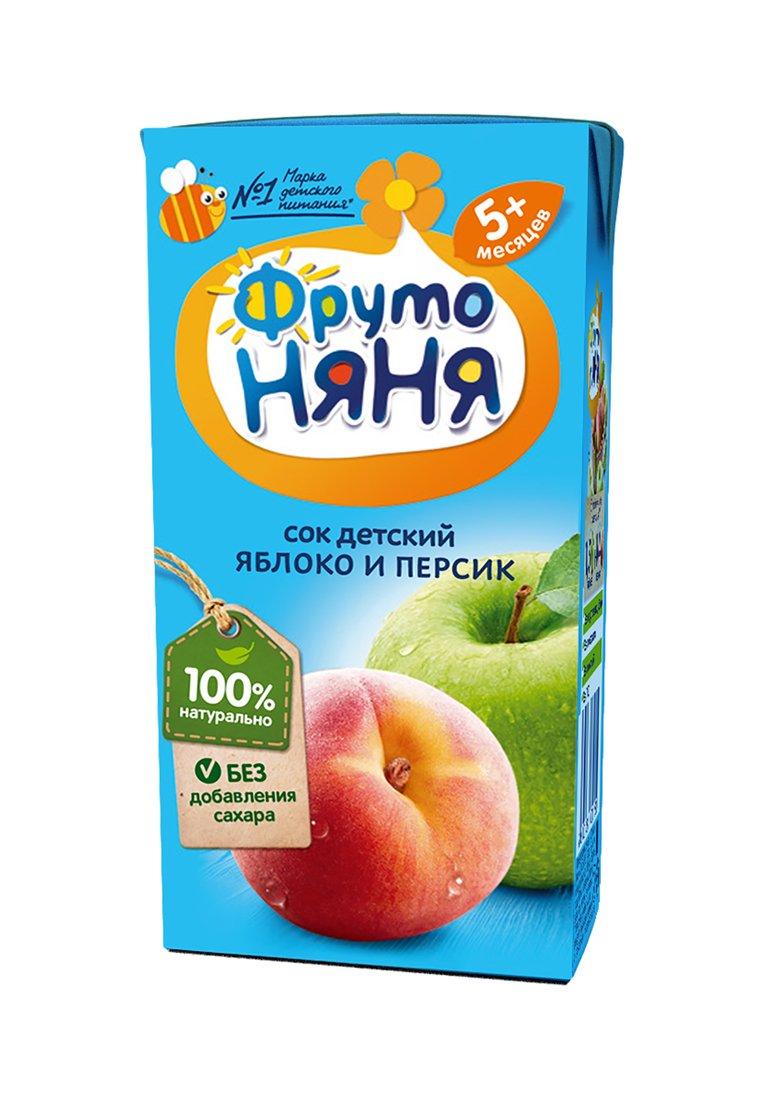 Сок Фруто Няня из яблок и персиков с 5 мес.