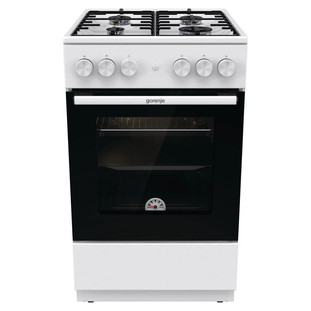 Газовая плита Gorenje GG5A12WH, газовая духовка, без крышки, сталь, белый