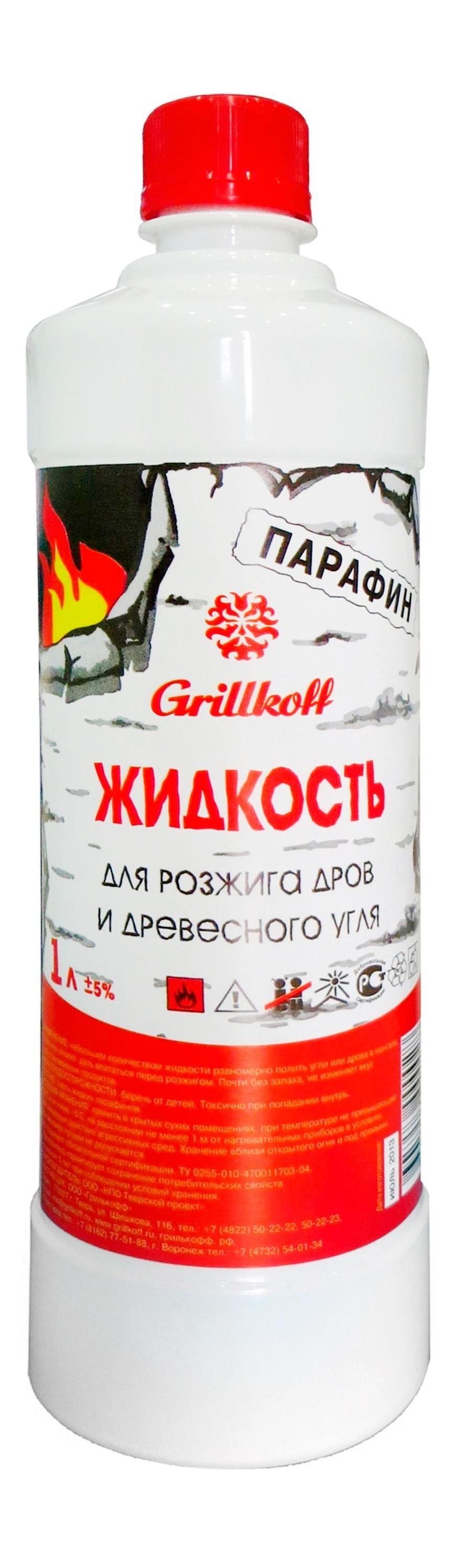 Жидкость для розжига Grillkoff 1 л., ПЭТ