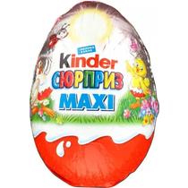 Яйцо шоколадное Kinder Surprise Maxi с игрушкой 100 гр., обертка