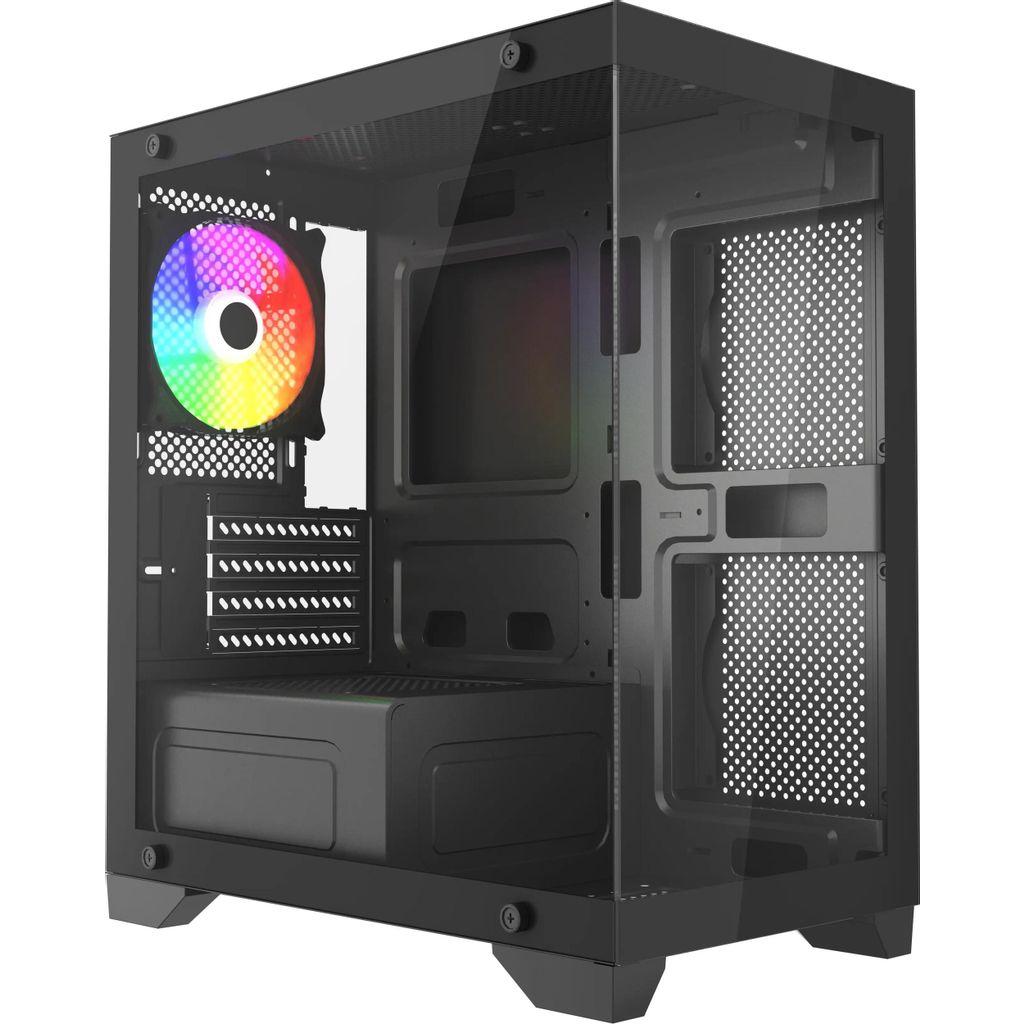 Корпус mATX ACCORD ACC-350-02B, Mini-Tower, без БП, черный