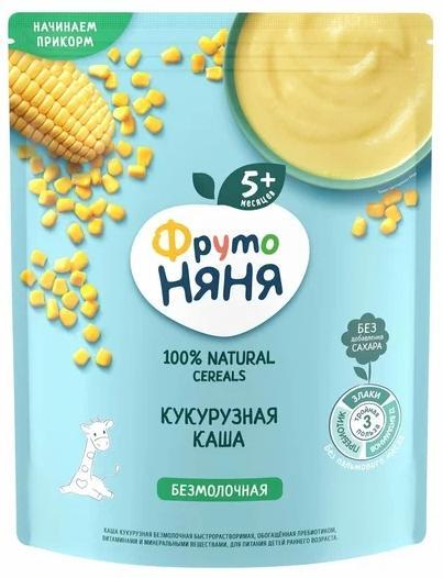 Каша ФрутоНяня Кукурузная безмолочная сухая 180 гр., дой-пак