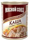 Каша Мясной Союз Губернаторская по-домашнему перловая с курицей 340 гр., ж/б