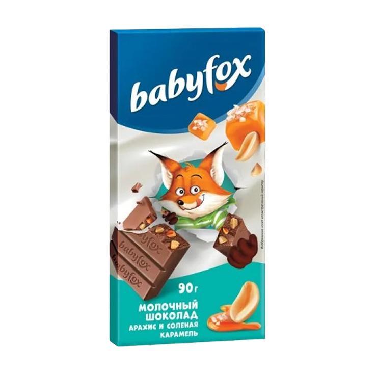 БЭБИ ФОКС 90г*14шт Арахис и Карамель ПЛИТКА РРВ002