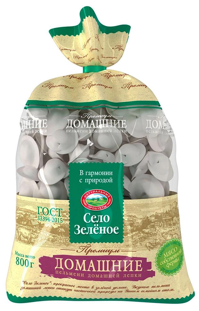 Пельмени домашние Село Зелёное, 800 гр., пластиковый пакет