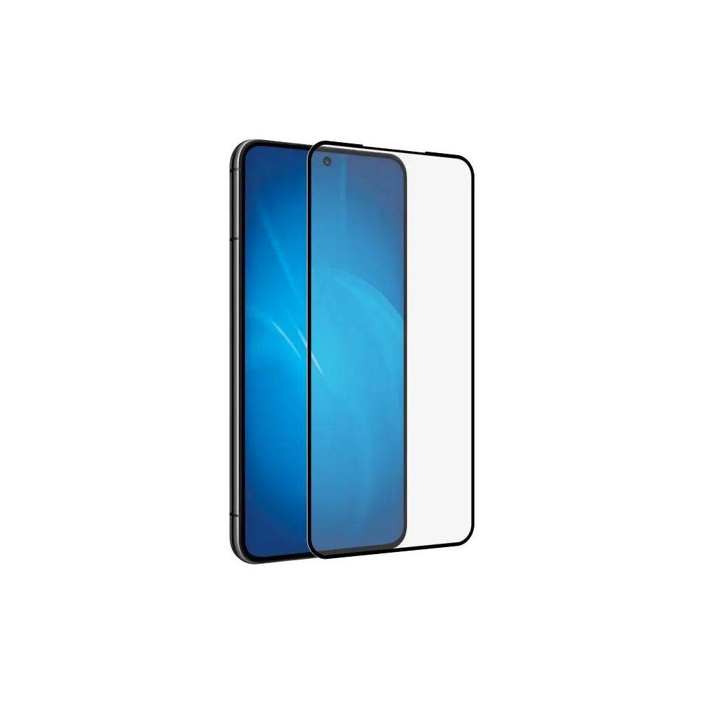 Защитное стекло для экрана DF sColor-125 для Samsung Galaxy S22+ 2.5D, 1 шт, черный [df scolor-125 (black)]