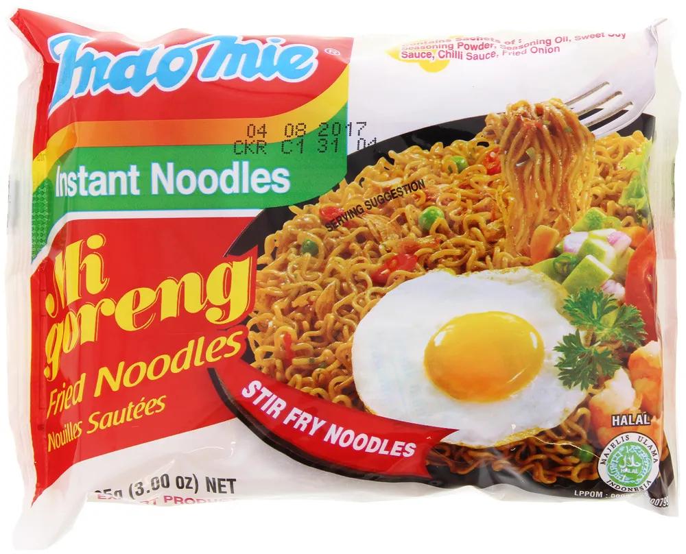 Лапша Indomie mi goreng жареная, 85 гр., флоу-пак