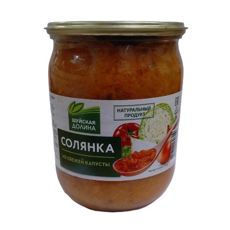 Солянка Шуйская Долина из свежей капусты 500 гр., стекло