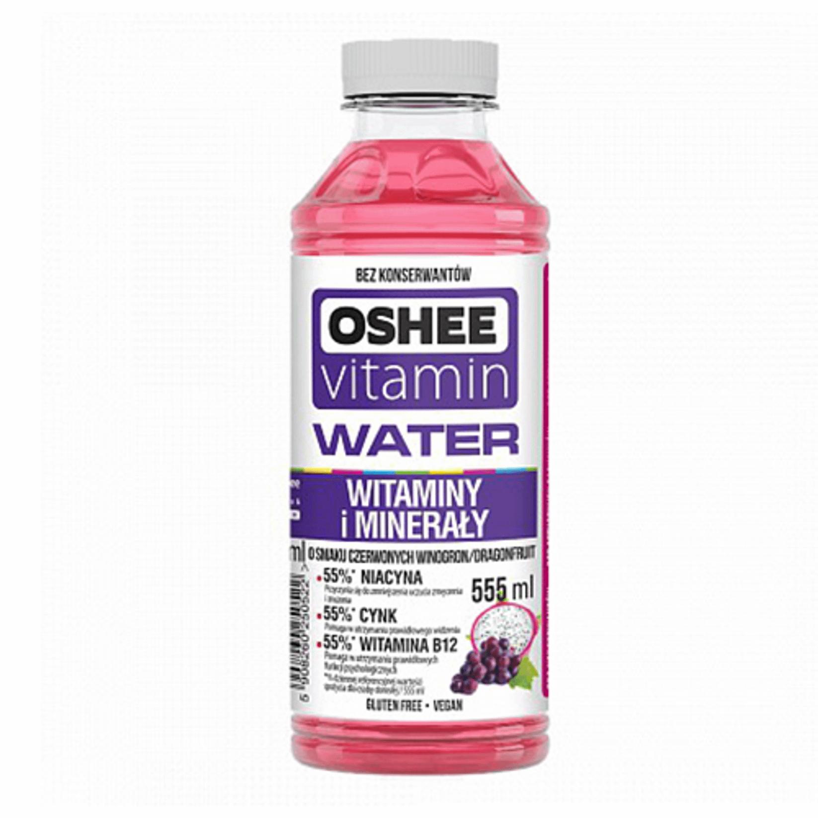 Напиток Oshee VITAMIN виноград питайя, 555 мл., ПЭТ