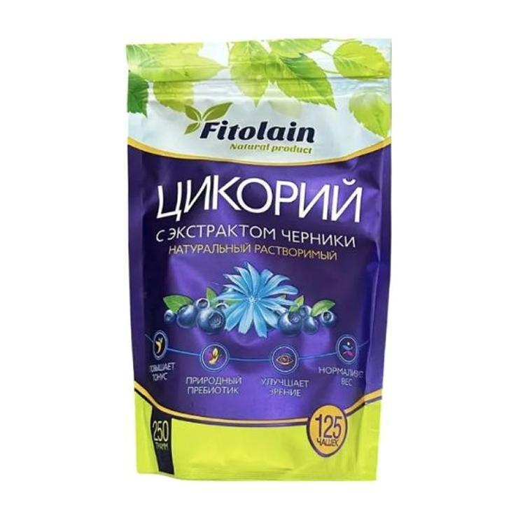 Цикорий Fitolain порошковый с экстрактом черники 250 гр., дой-пак