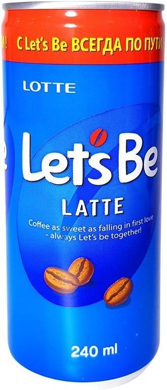 Напиток кофейный Lotte Lets be латте 175 мл., ж/б