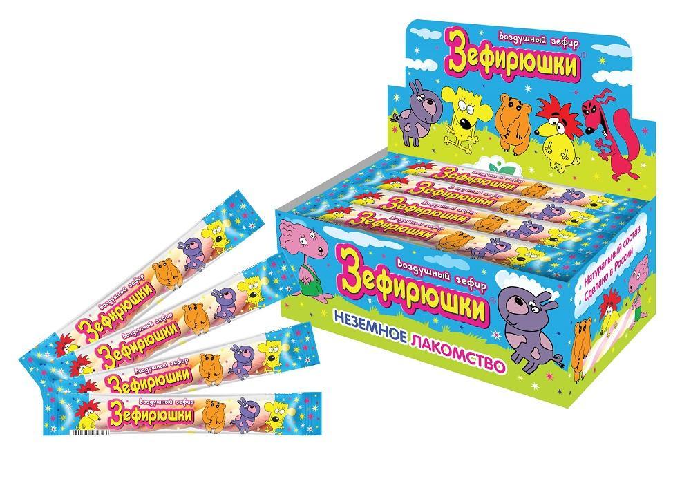 Зефир воздушный (маршмеллоу) Зефирюшки косичка 12 гр., флоу-пак