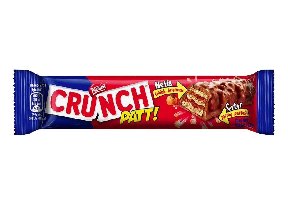 Батончик шоколадный Nestle Crunch с фундуком 27 гр., флоу-пак