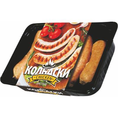 Колбаски для гриля Алекон Чикен замороженные 1 кг., ПЭТ