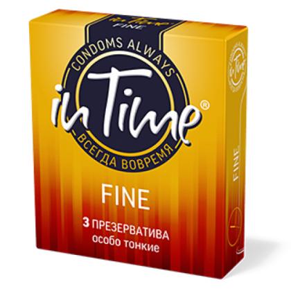 Презервативы особо тонкие №3 IN TIME Fine, картон