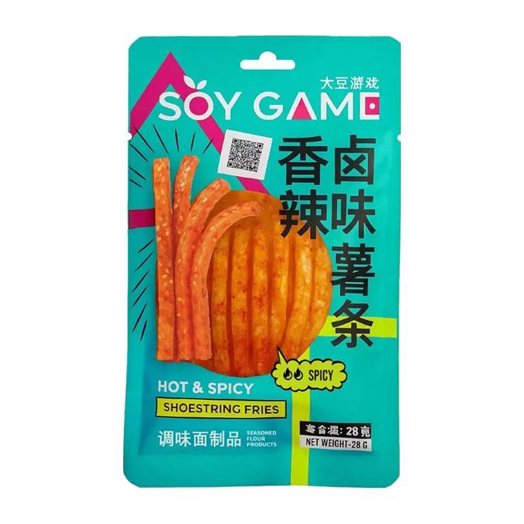 Соевое мясо SOY GAME Пряные стики фри острые 28 гр., саше