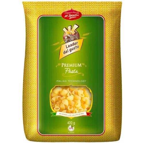 Улитки макаронные изделия в/с Leader del gusto 400 гр., флоу-пак