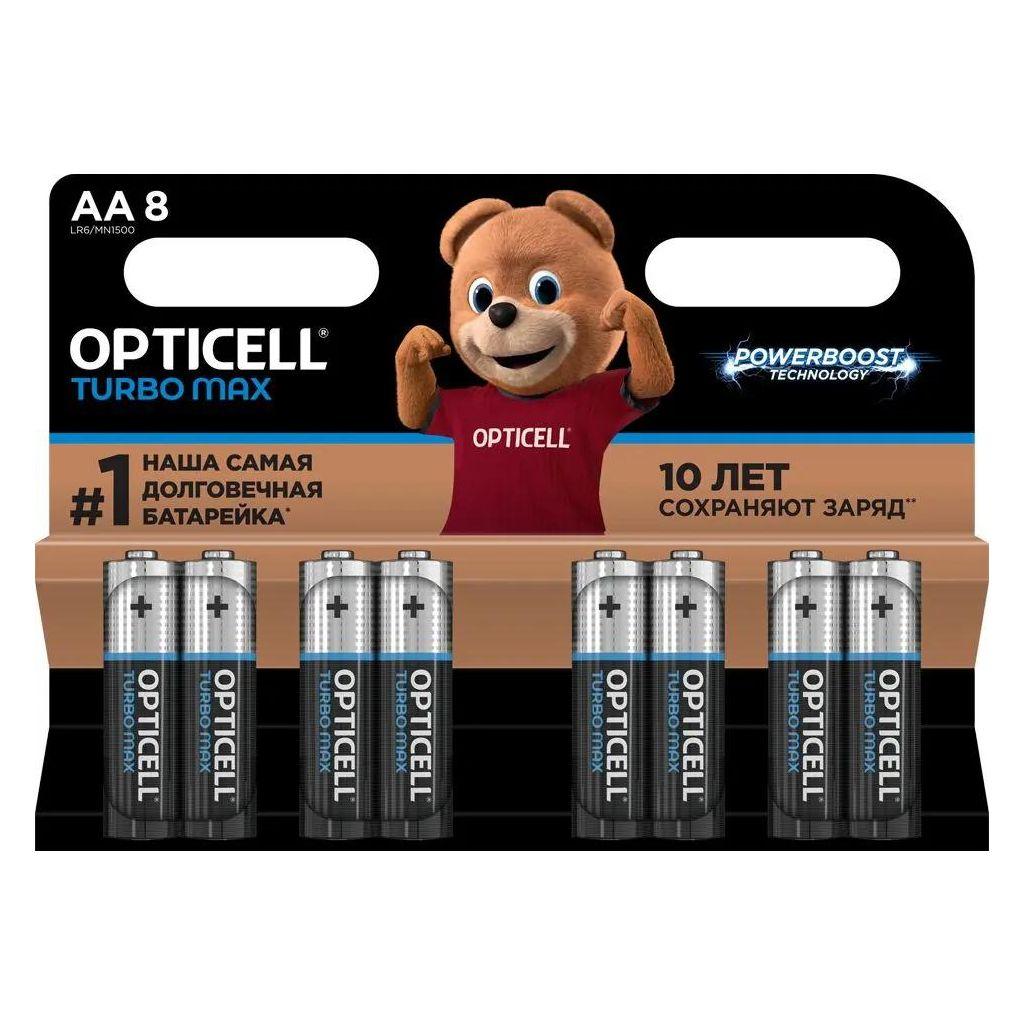 AA Батарейка Opticell Turbo MAX LR6, 8 шт.