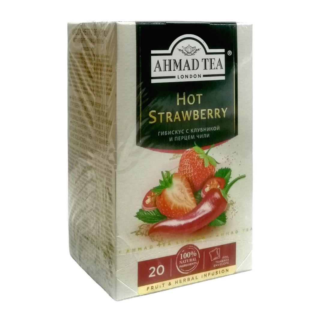 Чай Ahmad Tea Hot Strawberry Клубника-чили 20 пак. 36 гр., картон