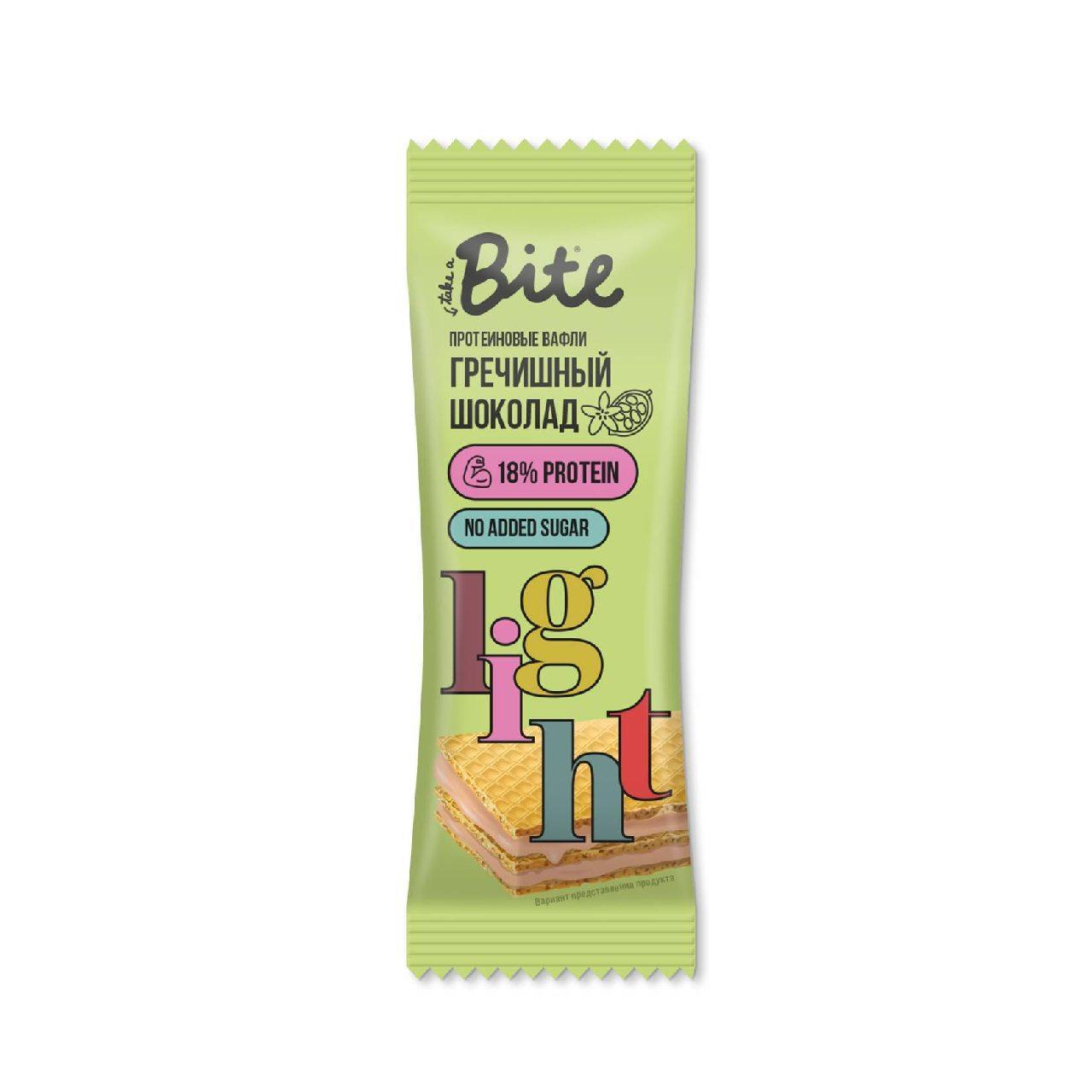 Вафли Take a Bite Гречишный шоколад 35 гр., флоу-пак