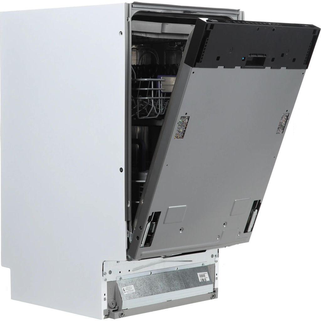 Встраиваемая посудомоечная машина Beko BDIS38121Q, узкая, ширина 44.8см, полновстраиваемая, загрузка 11 комплектов