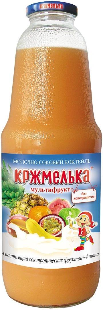 Коктейль молочно-соковый мультифрукт Кржмелька, 1,03 кг., стекло