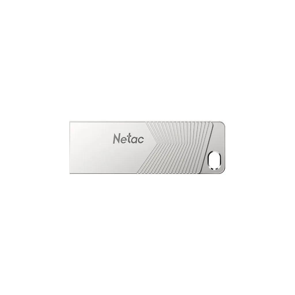 Флешка USB Netac UM1 16ГБ, USB3.2, серебристый [nt03um1n-016g-32pn]