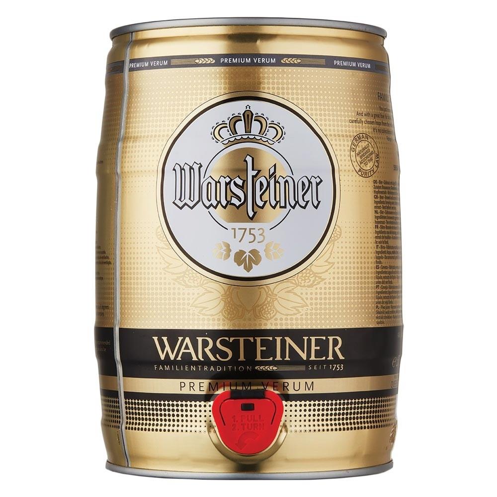 Пиво Warsteiner Premium Verum 4,8%, 5 л., ж/б