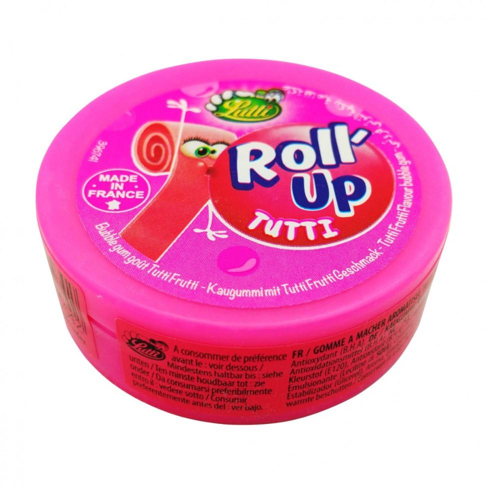 Жевательная резинка Lutti Roll up Tutti-Frutti 29 гр., пластик