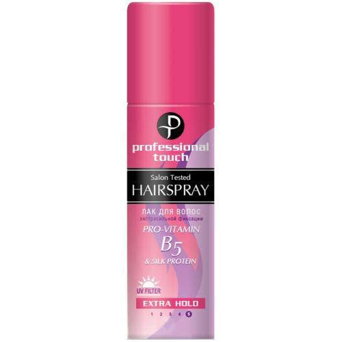 Лак для волос Professional Touch B5 & silk protein экстрасильная фиксация 265 мл., баллон
