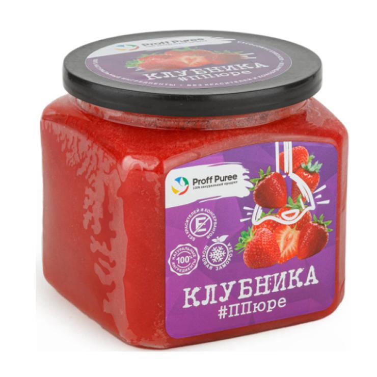 Пюре Proff Puree из клубники з/м 500 гр., банка