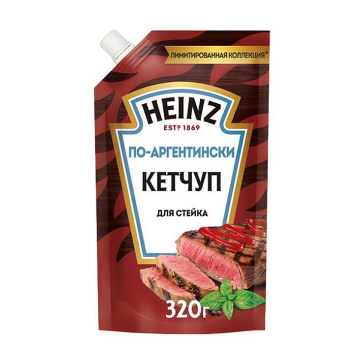 Кетчуп Heinz по-аргентински для стейка 320 гр., дой-пак с дозатором
