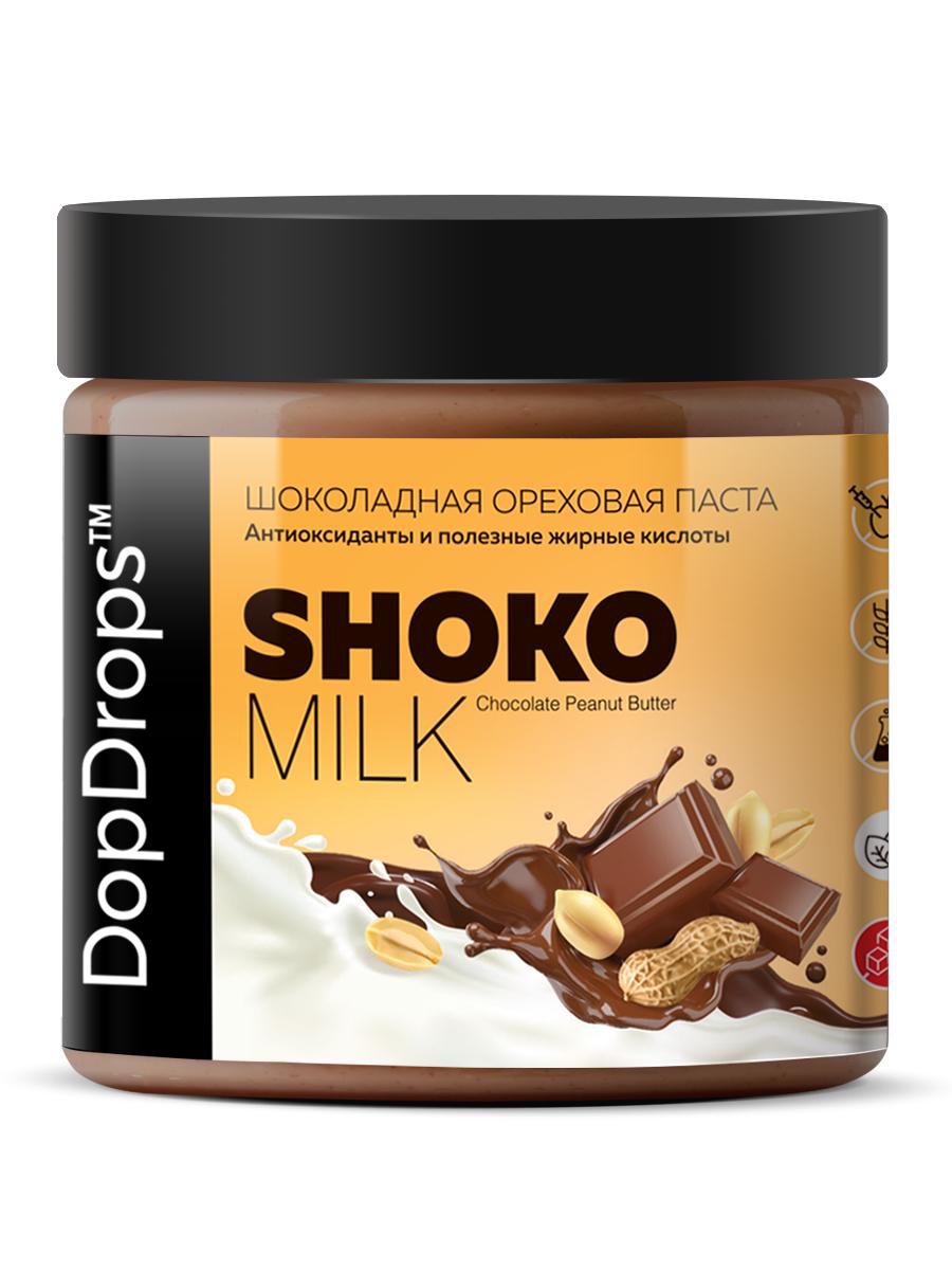 Шоколадно-молочная паста DopDrops Shoko Milk 350 гр., ПЭТ