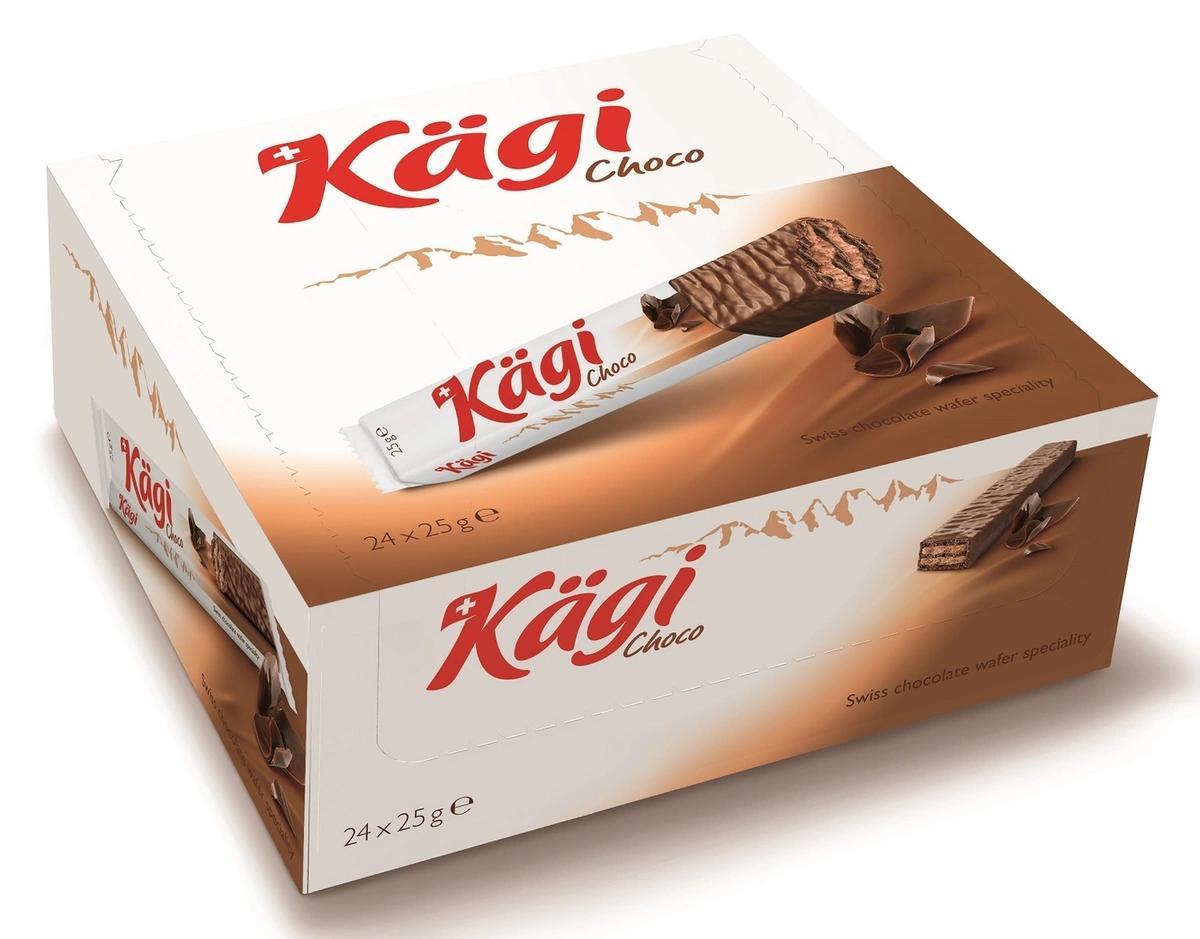 Батончик вафельный Kagi Dark в темном шоколаде 25 гр., флоу-пак