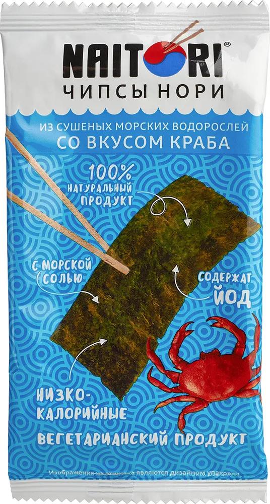 Чипсы нори Naitori Краб 3 гр., флоу-пак