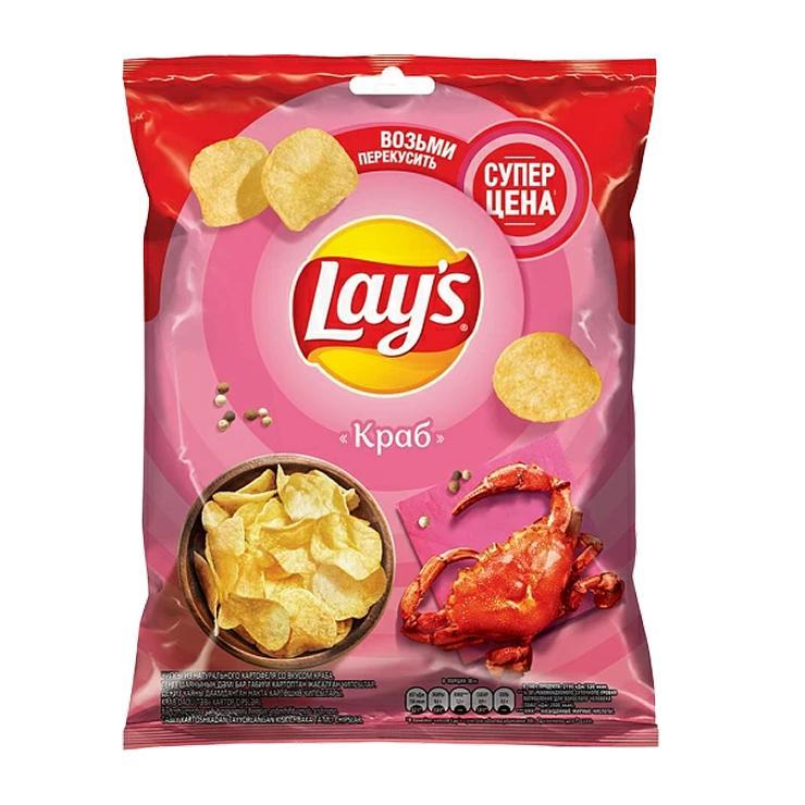 Чипсы Lay's краб 50 гр., флоу-пак