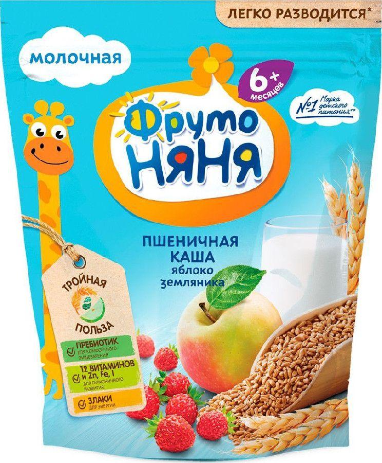 Каша молочная Nestle Яблоко земляника 200 гр., дой-пак