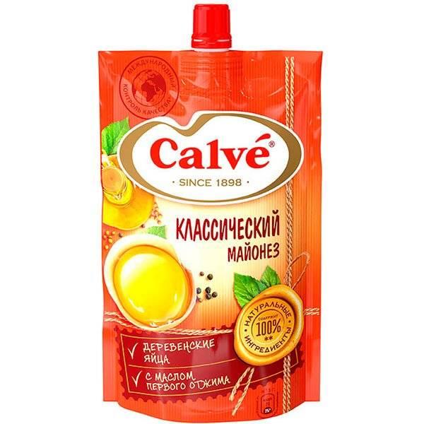 Майонез Calve классический 40% 400 гр., дой-пак с дозатором