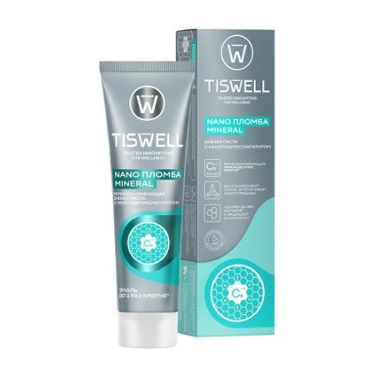 Зубная паста Tiswell реминерализующая от кариеса с наногидроксиапатитом 110 гр., картон