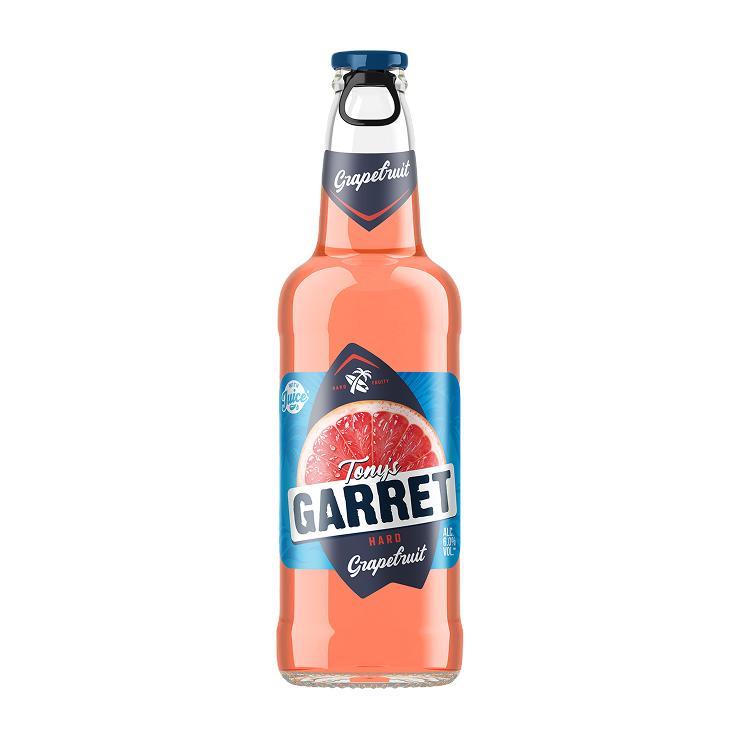 Напиток пивной Tony's Garret Hard Grapefruit фильтрованный пастеризованный 6% 400 мл., стекло