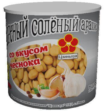 Арахис Jinhua Food со вкусом чеснока 110 гр., ж/б