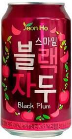 Напиток газированный YEON HO Smile black plum 340 мл., ж/б