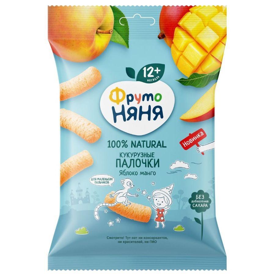 Палочки кукурузные Фруто Няня яблоко-манго 20 гр., флоу-пак